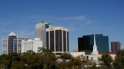 Downtown Orlando Skyline, Orlando Leads Groups